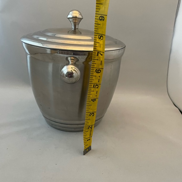 Lenox Brushed Silver Ice Bucket with Lid - Picture 3 of 14